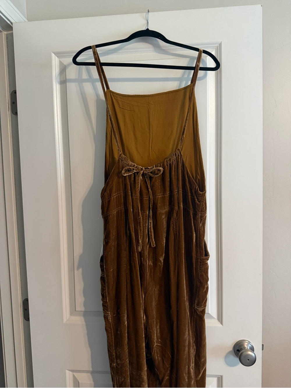 NWT Free People Velvet Overall Jumpsuit - Picture 4 of 6